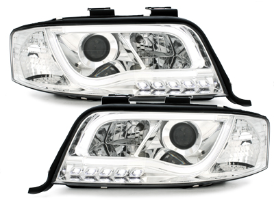 Lightbar Scheinwerfer für AUDI A6 4B C5 01-04 TAGFAHRLICHT chrom