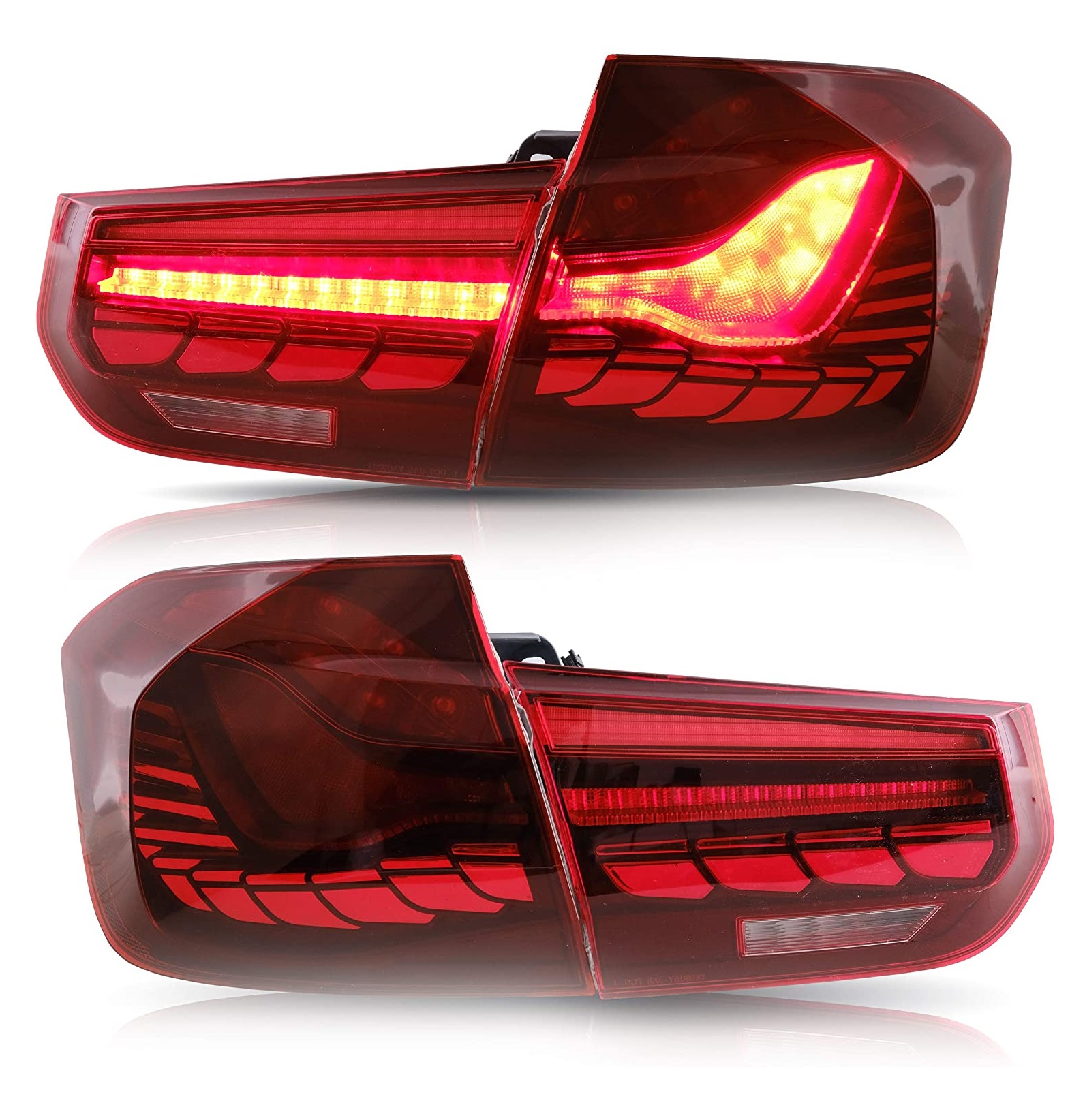 OLED Rückleuchten für BMW F30 3er 11-18 Limousine dynamisch rot smoke