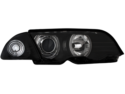 Angel Eyes Scheinwerfer für BMW E46 Lim/Tour 98-01 schwarz Depo