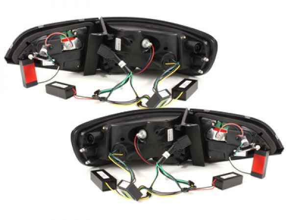 LITEC LED Rückleuchten schwarz mit dynamischem Blinker für Audi A4 B8 8K 08-11 Avant mit Led