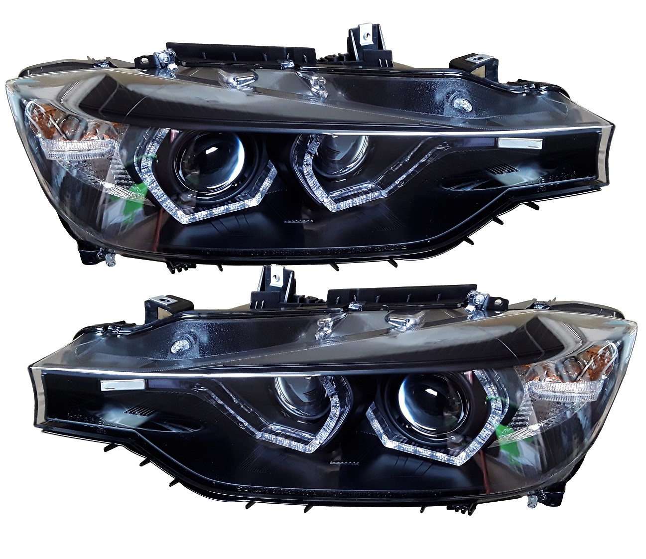 Scheinwerfer für BMW F30 F31 11-15 schwarz Xenon-Optik mit Tagfahrlicht