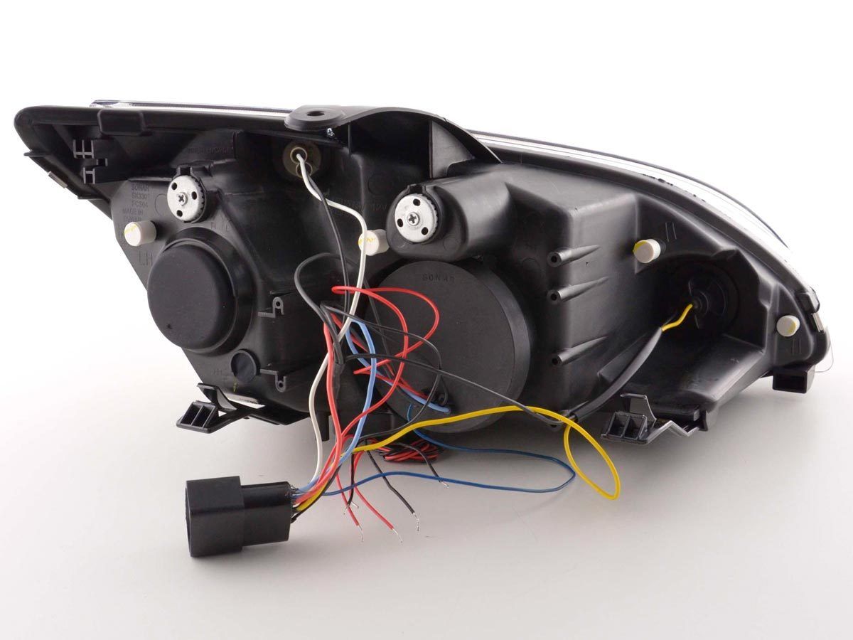 Led Angel Eyes Scheinwerfer schwarz für Ford Focus 05-08 MK2