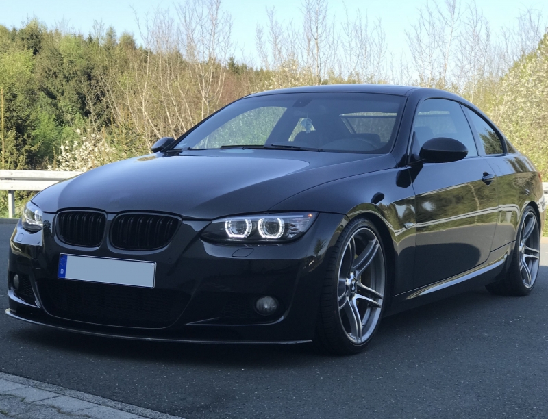LED DRL Xenon Scheinwerfer für BMW E92 E93 05-10 schwarz o. AFS