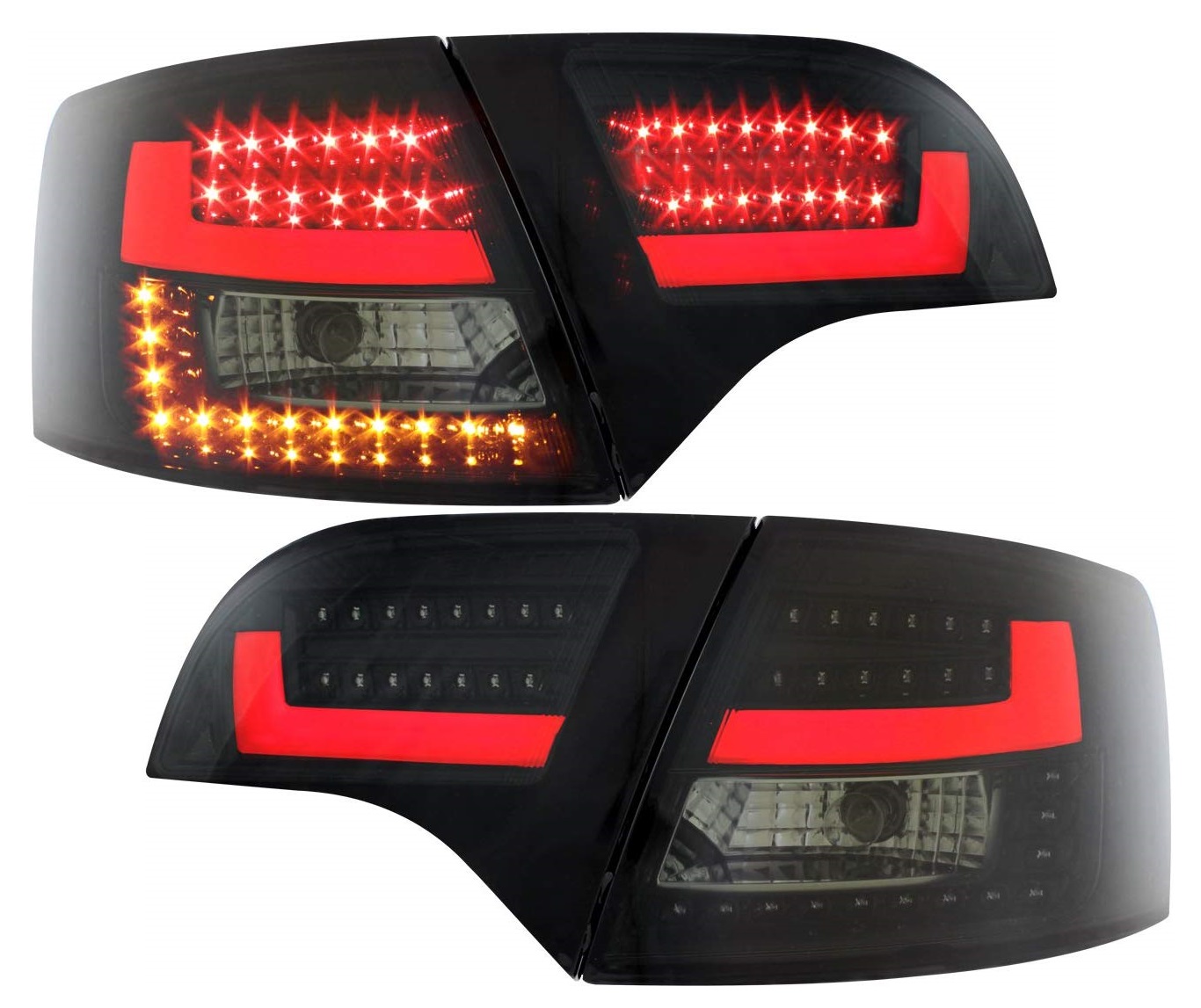 LED Rückleuchten für Audi A4 B7 Avant 04-08 schwarz mit dynamischem Blinker