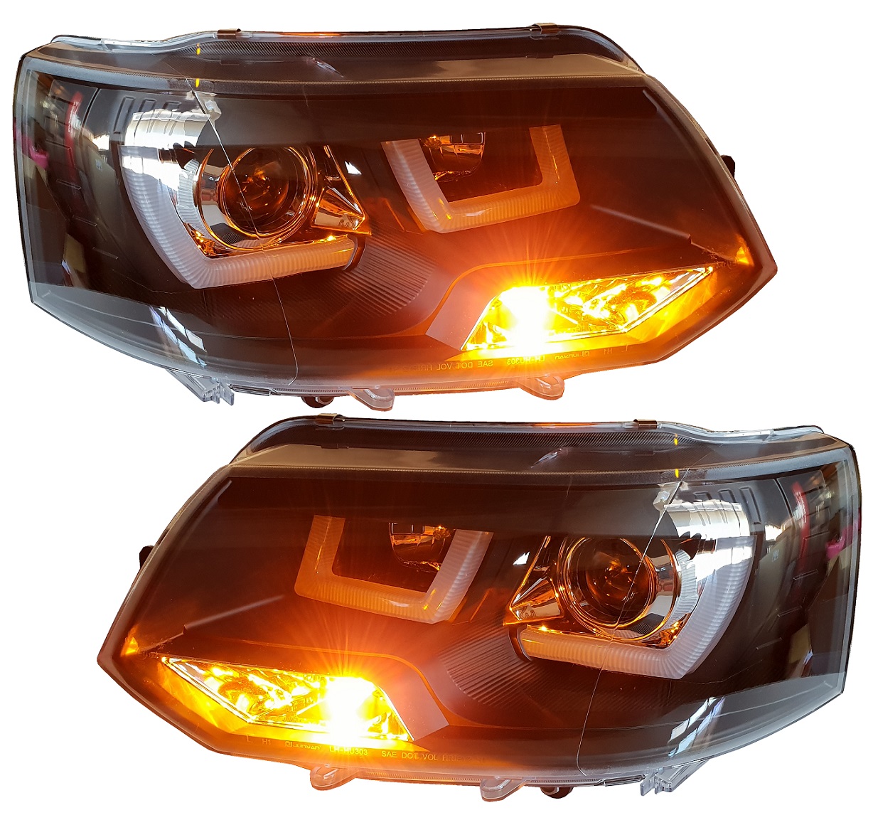 Lightbar Tagfahrlicht Scheinwerfer für VW T5 Bus GP Facelift 09-15