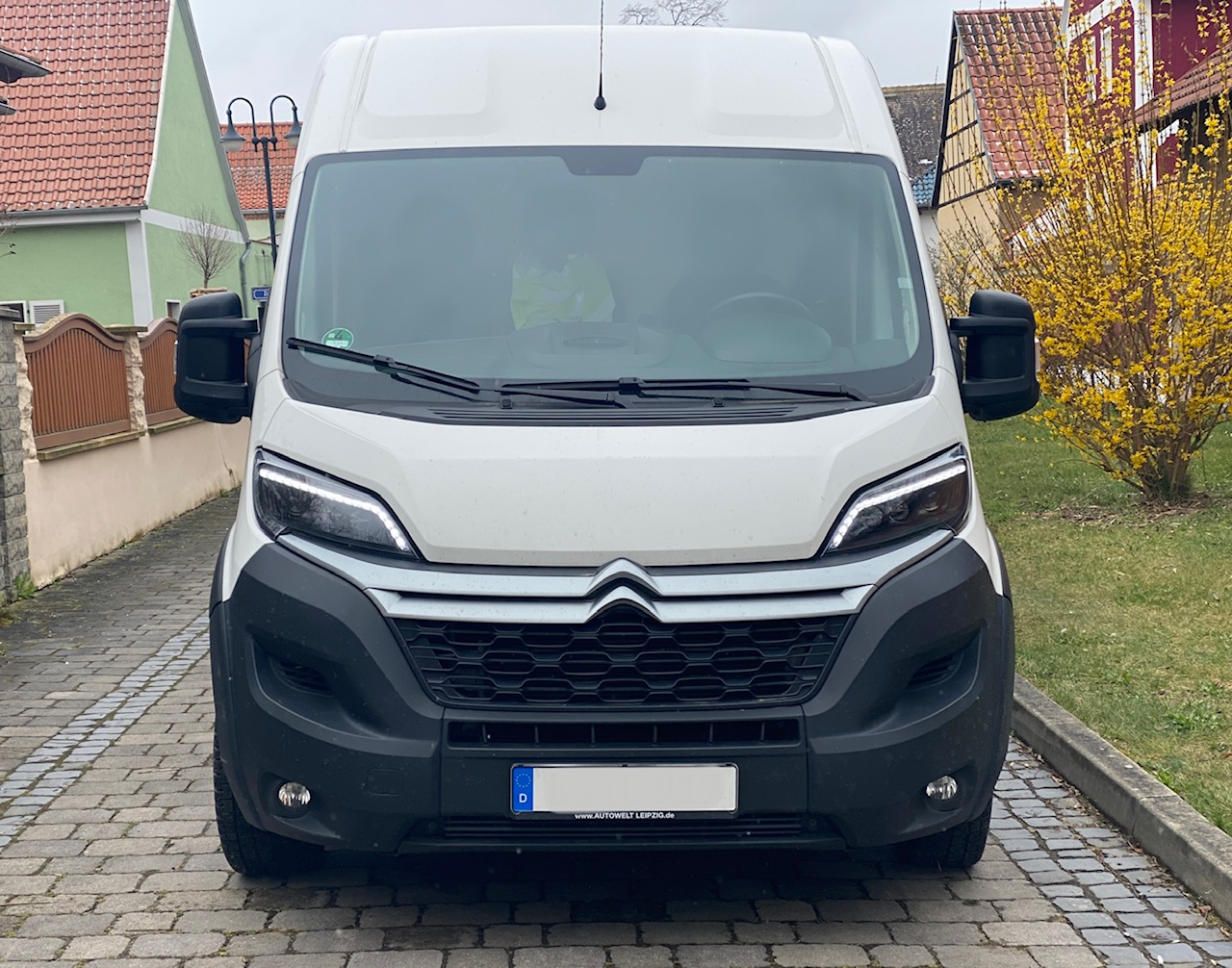 VOLL LED Tagfahrlicht Scheinwerfer schwarz für Peugeot Boxer ab 2014 dynamischer Led Blinker für orig. Halogen