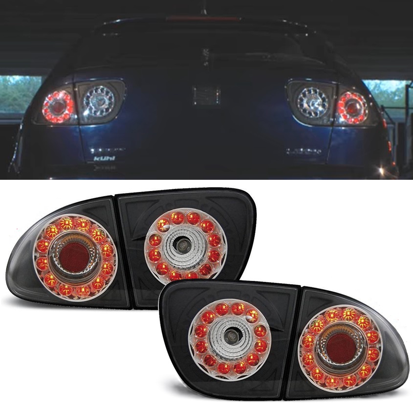 LED Rückleuchten für Seat Leon 1M 99-05 schwarz RSI02LLB