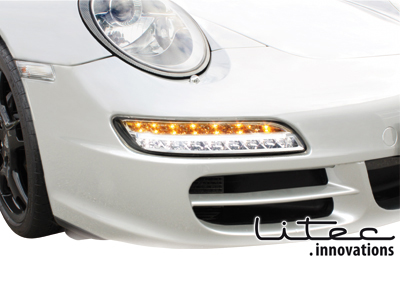 Led Rückleuchten für Porsche 911 997 + Led Blinker Nebelscheinwerfer Standlicht Seitenblinker chrom