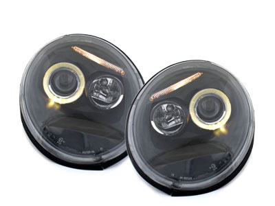 Angel Eyes Scheinwerfer für VW New Beetle 1997-2005 schwarz black
