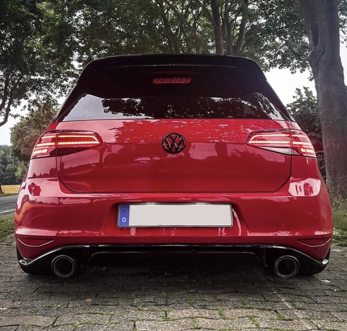 LED Rückleuchten für VW Golf 7 2013-2017 STARTANIMATION dynamischer LED Blinker rot smoke V2