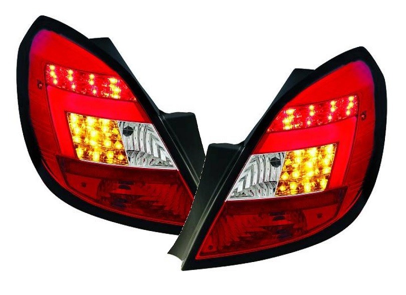 Lightbar LED Rückleuchten für Opel Corsa D 06-10 5-Türer rot