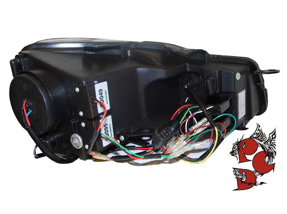 Tagfahrlicht Scheinwerfer für VW Golf 6 VI 08-12 schwarz-chrom Golf 7-Look
