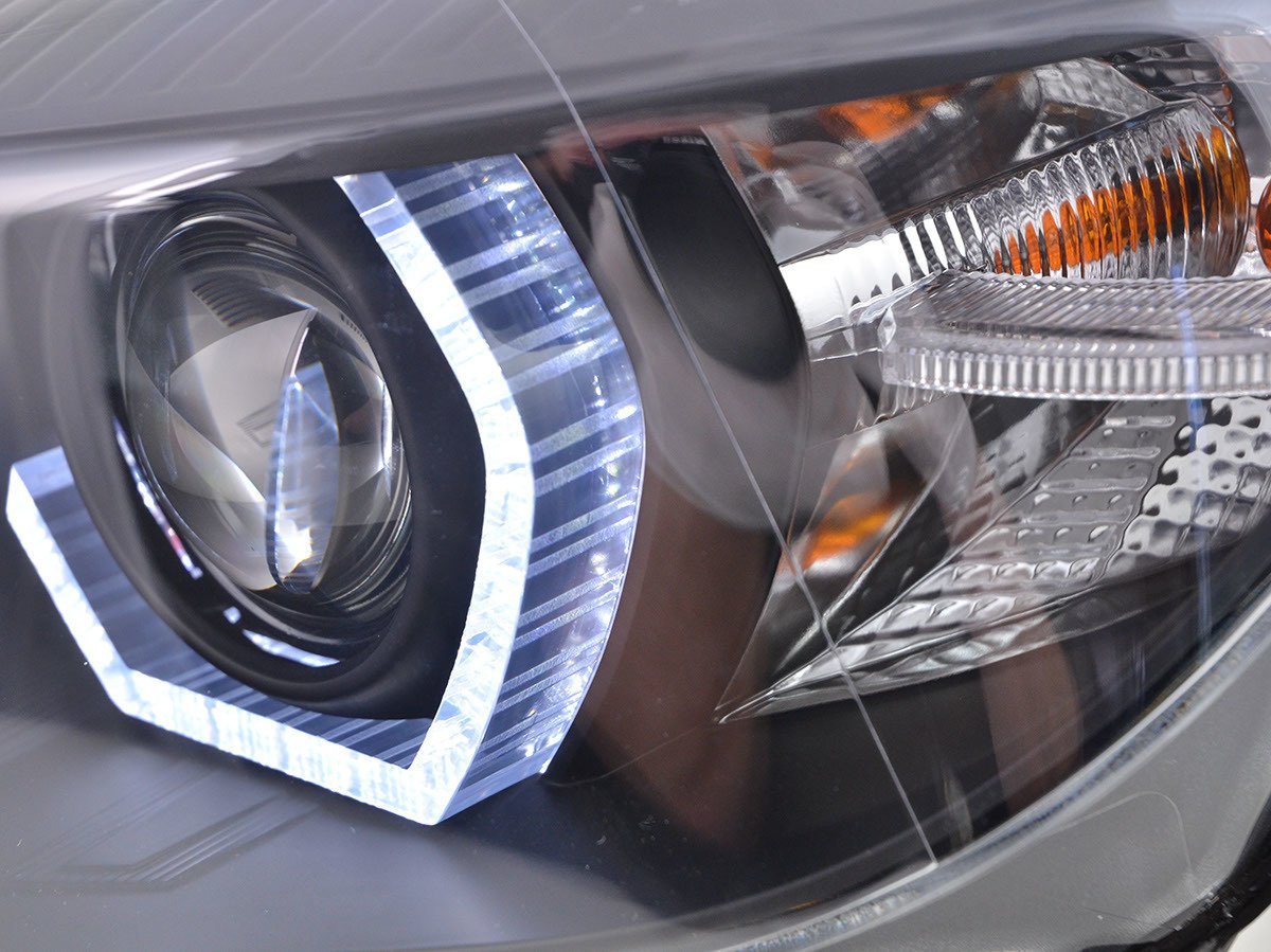Scheinwerfer für BMW F30 F31 11-15 schwarz Xenon-Optik mit Tagfahrlicht