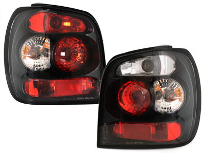 Rückleuchten für VW Polo 6N 95-98 schwarz Klarglas