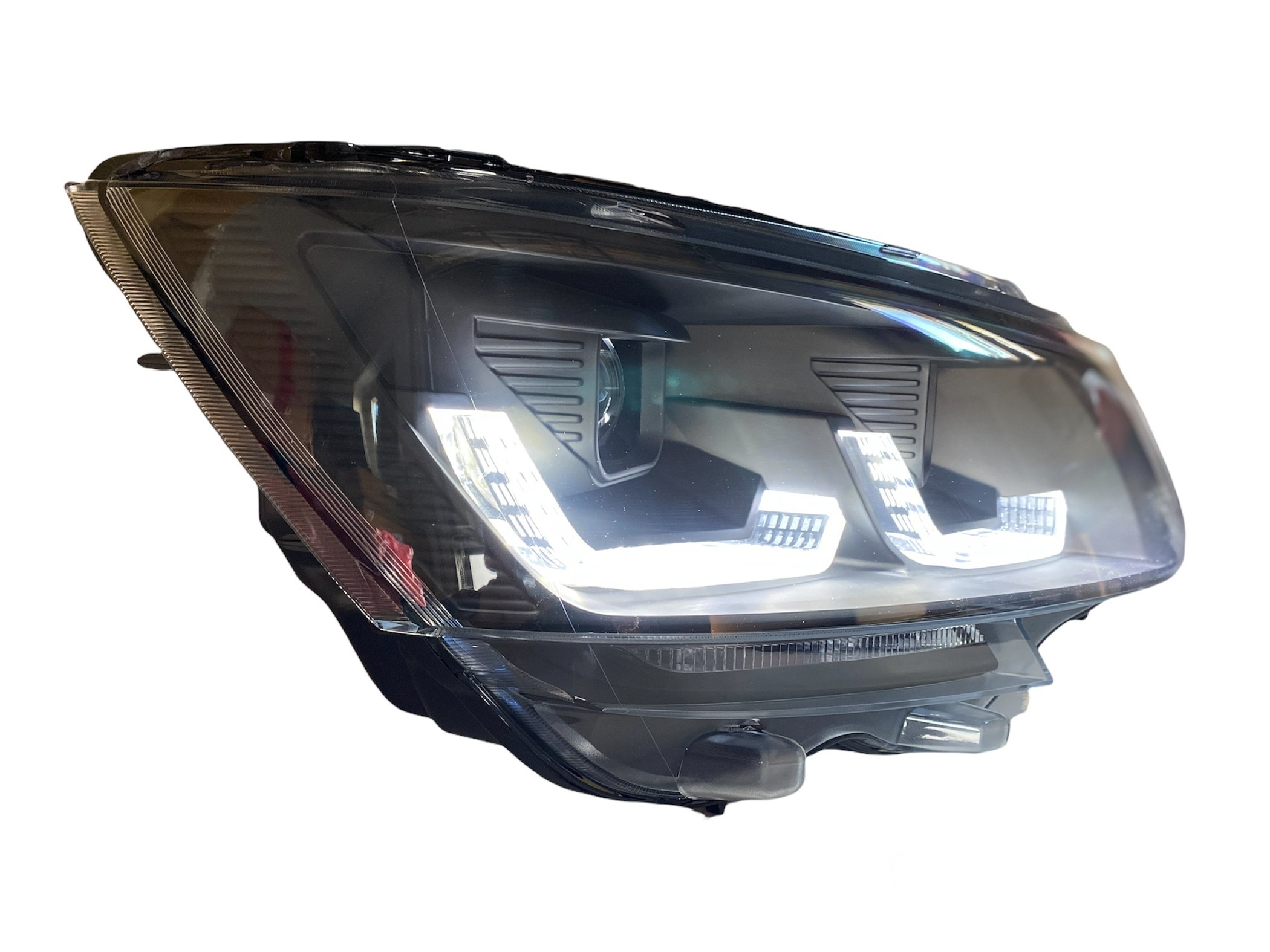 Halogen Scheinwerfer für VW T6.1 Facelift ab 2019 schwarz mit dynamischem Led Blinker