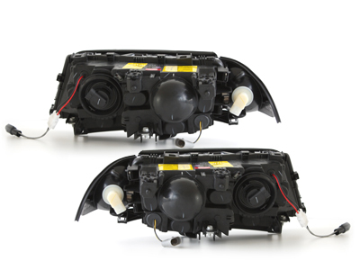 Angel Eyes Scheinwerfer für BMW E46 Lim/Tour 98-01 schwarz Depo