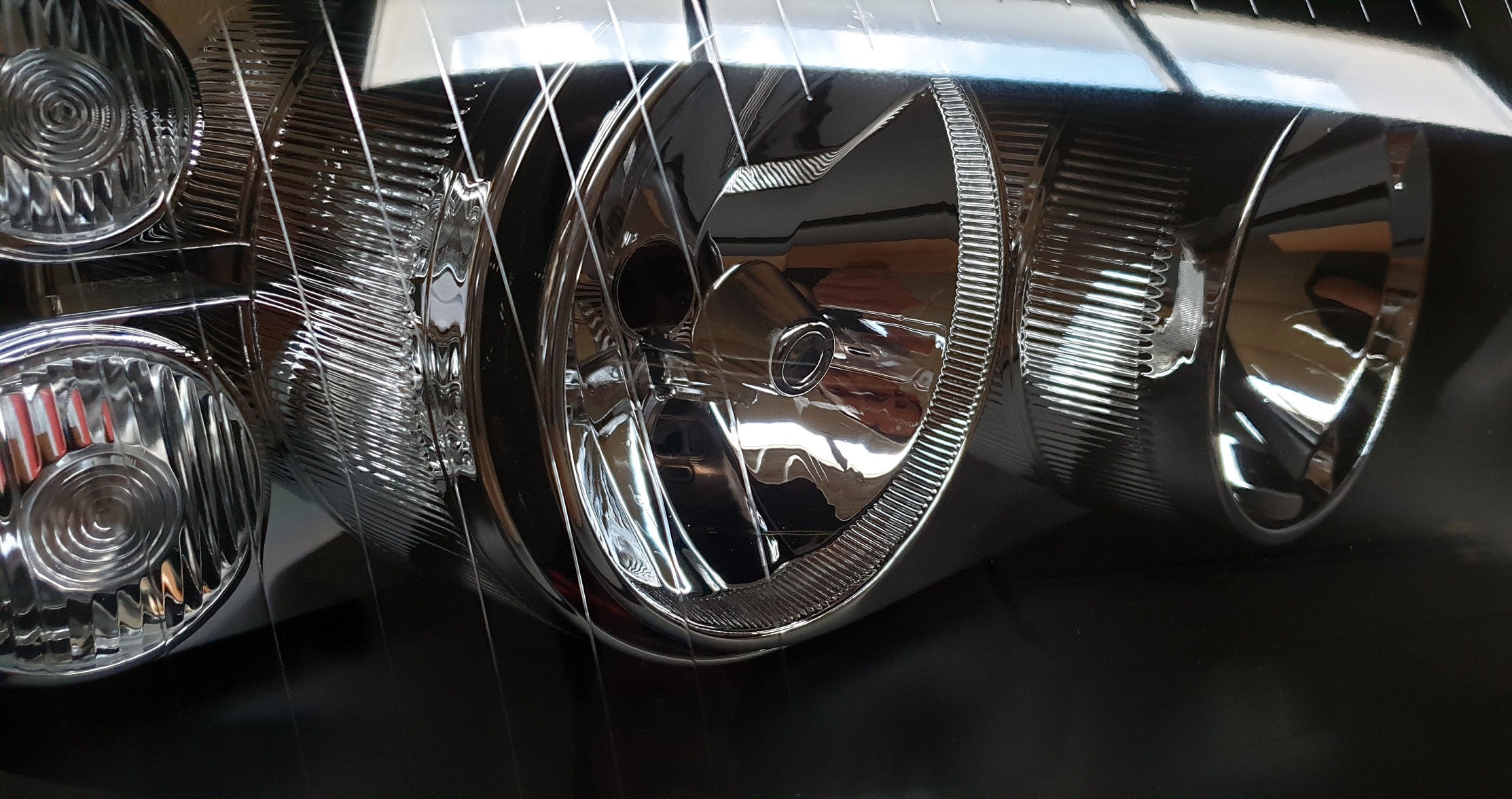 Scheinwerfer für VW T5 Bus 03-09 Klarglas schwarz links rechts