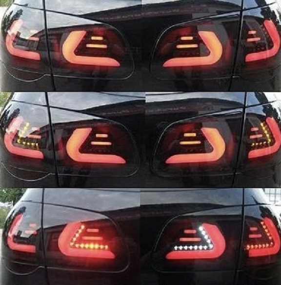 Lightbar LED Rückleuchten für VW Passat 3C B6 Variant Kombi 05-10 schwarz