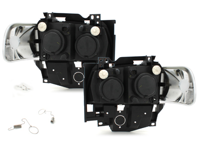 Angel Eyes Scheinwerfer für VW T4 97-03 LV 2 Standlichtringe chrom