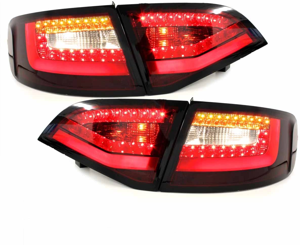 LITEC LED Rückleuchten rot rauch mit dynamischem Blinker für Audi A4 B8 8K 08-11 Avant mit Led