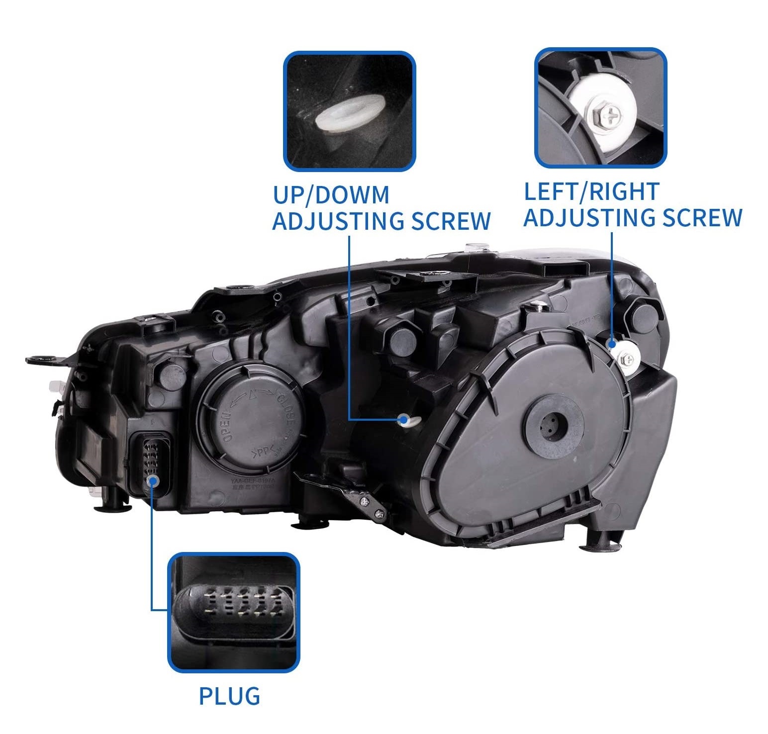 VOLL-LED Scheinwerfer für VW Golf 6 VI 08-12 schwarz sequentieller Start VL