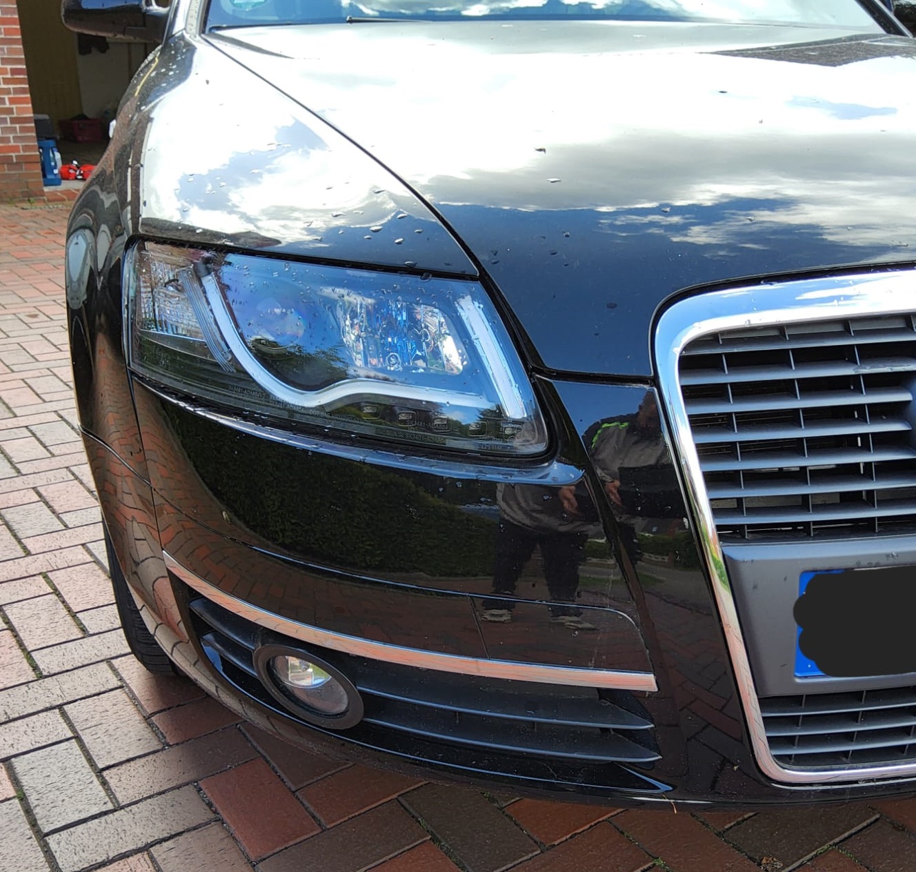 XENON Lightbar Scheinwerfer für AUDI A6 4F 04-08 TAGFAHRLICHT schwarz