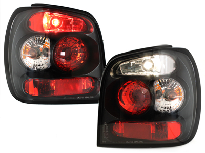 Rückleuchten für VW Polo 6N 95-98 schwarz Klarglas