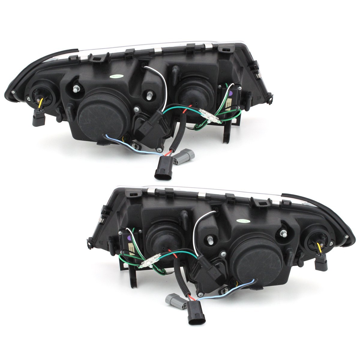 U-Design Angel Eyes Scheinwerfer BMW E46 Facelift 01-05 schwarz
