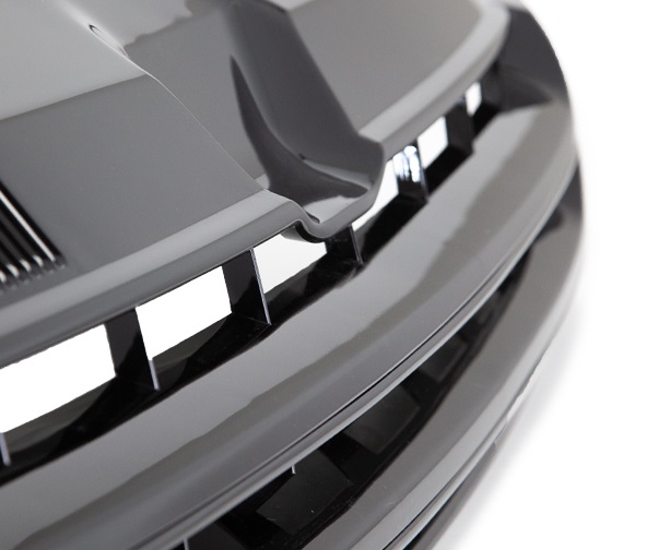 ABS Kunststoff Frontgrill Kühlergrill schwarz ohne Emblem für VW T5 2009-2015 Facelift