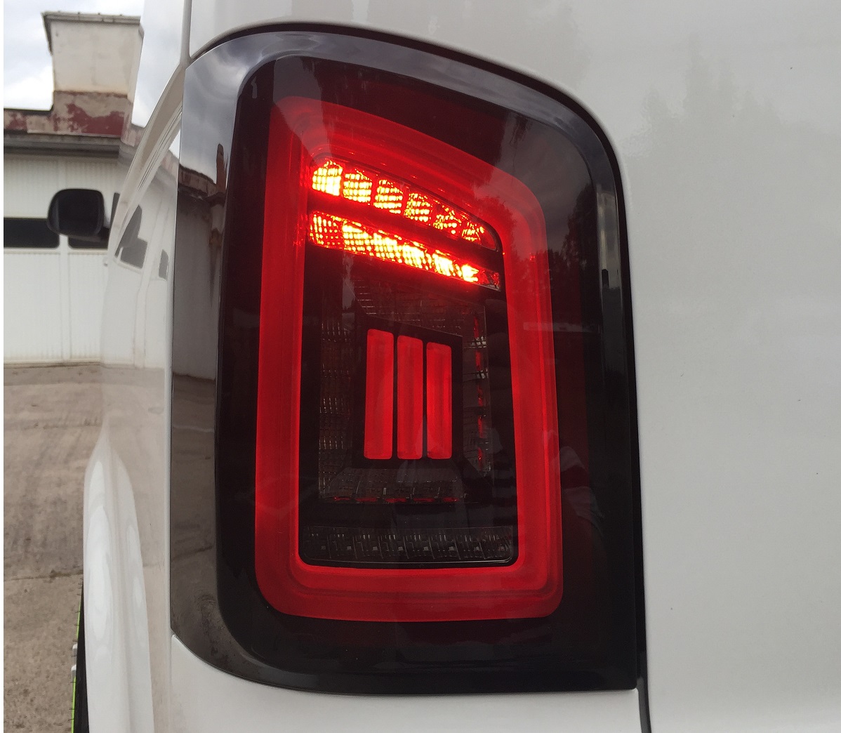 Voll LED Rückleuchten für VW T5 2003-2015 schwarz grau