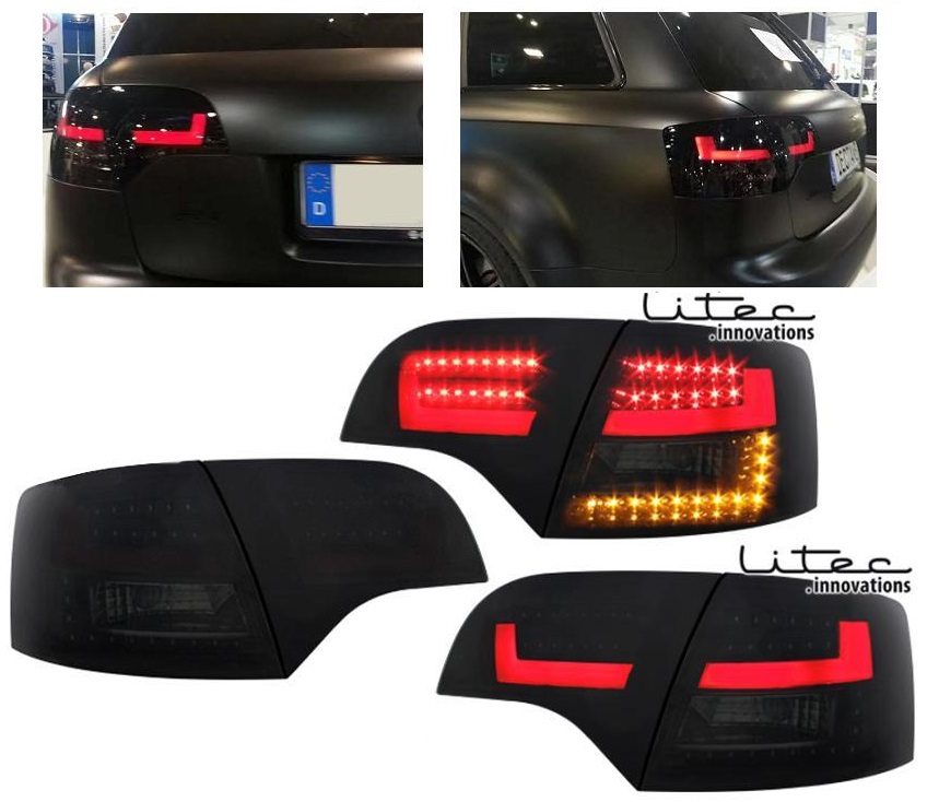LED Rückleuchten für Audi A4 B7 Avant 04-08 schwarz mit dynamischem Blinker