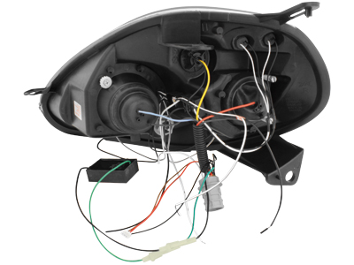 Scheinwerfer für Fiat Grande Punto 05-08 2 Standlichtringe chrom