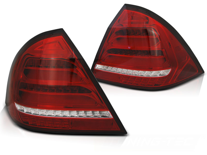 LED Rückleuchten für Mercedes Benz W203 05-07 Limousine rot klar dynamischer Blinker