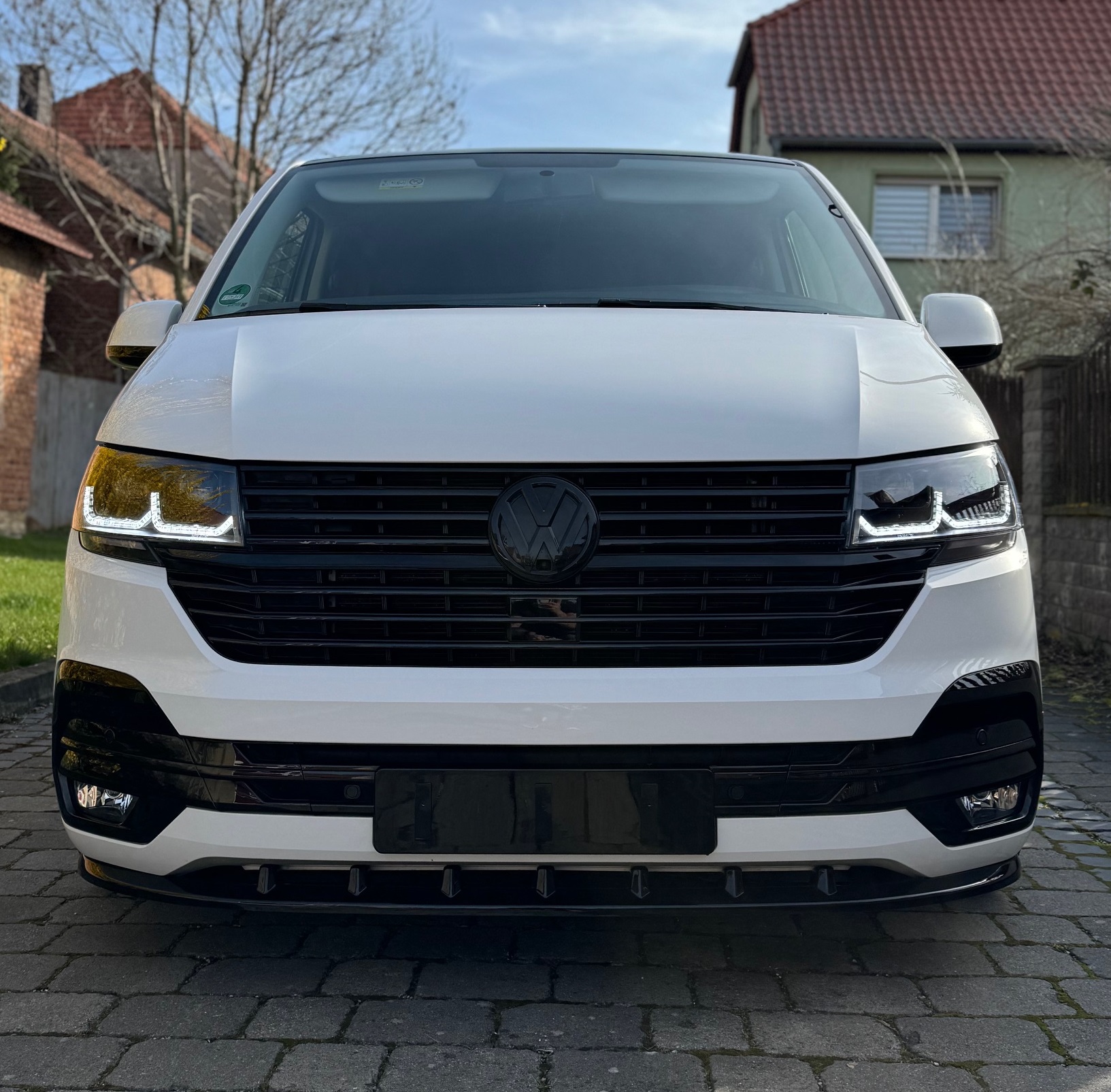 Voll Led Scheinwerfer für VW T6.1 Bus ab 2019 schwarz mit dynamischem Led Blinker