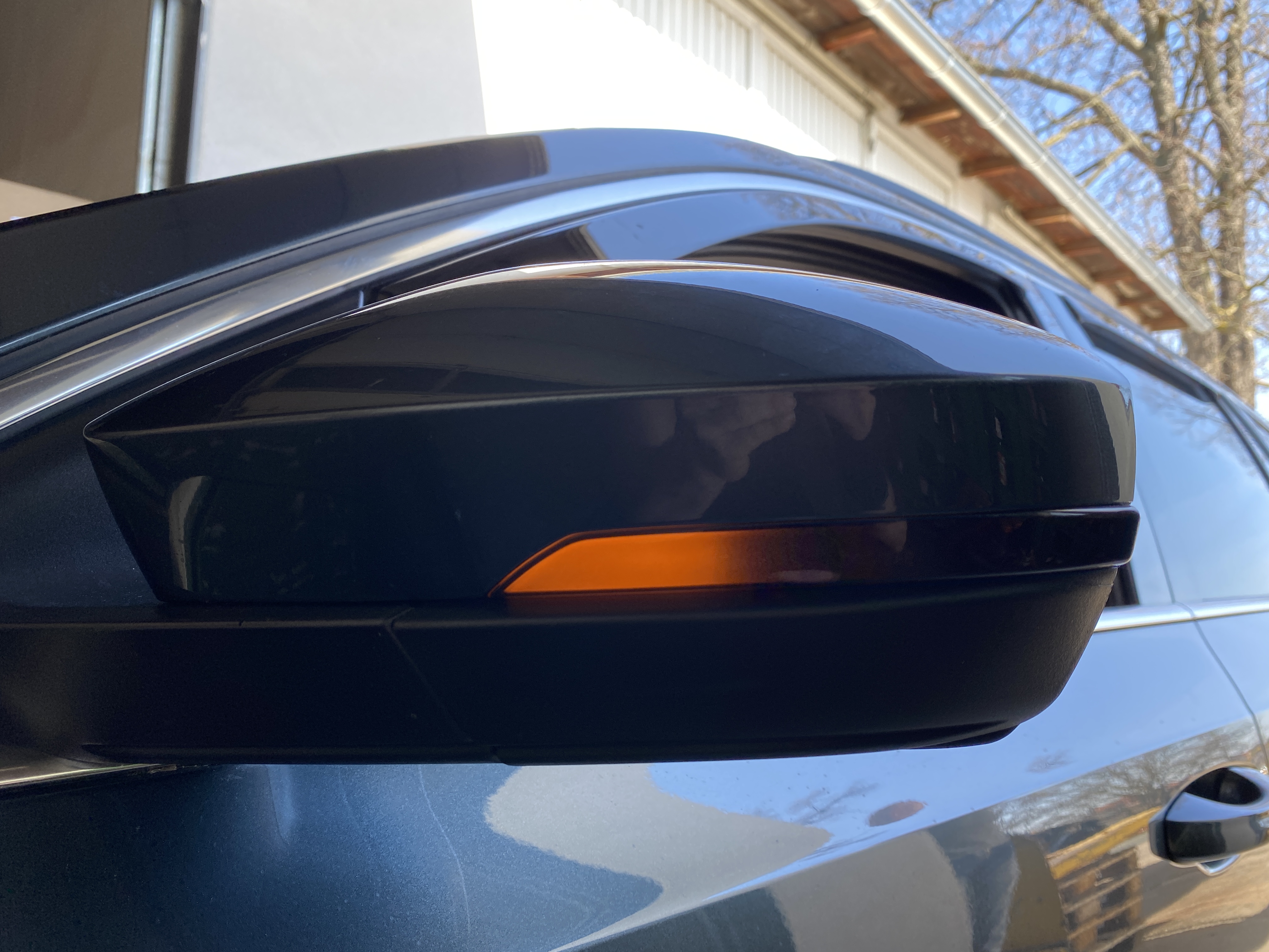 Dynamische Led Spiegelblinker schwarz für Skoda Octavia III 5E
