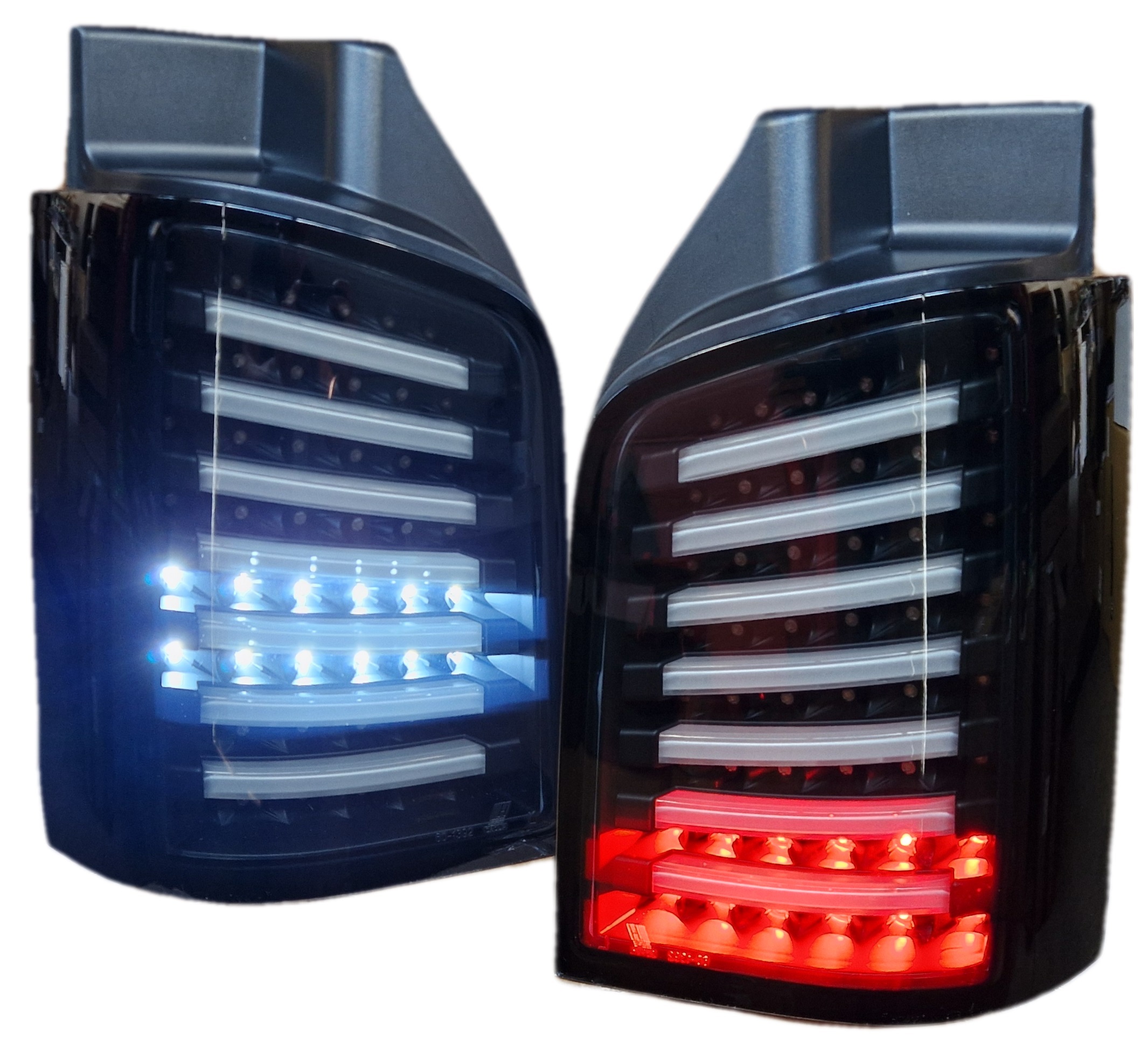 LED Rückleuchten für VW T5 BUS 03-15 inkl. Facelift schwarz rauch