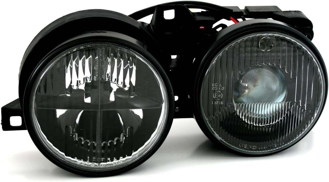 Scheinwerfer für BMW E30 11/82-10/94 schwarz mit Fadenkreuz Depo