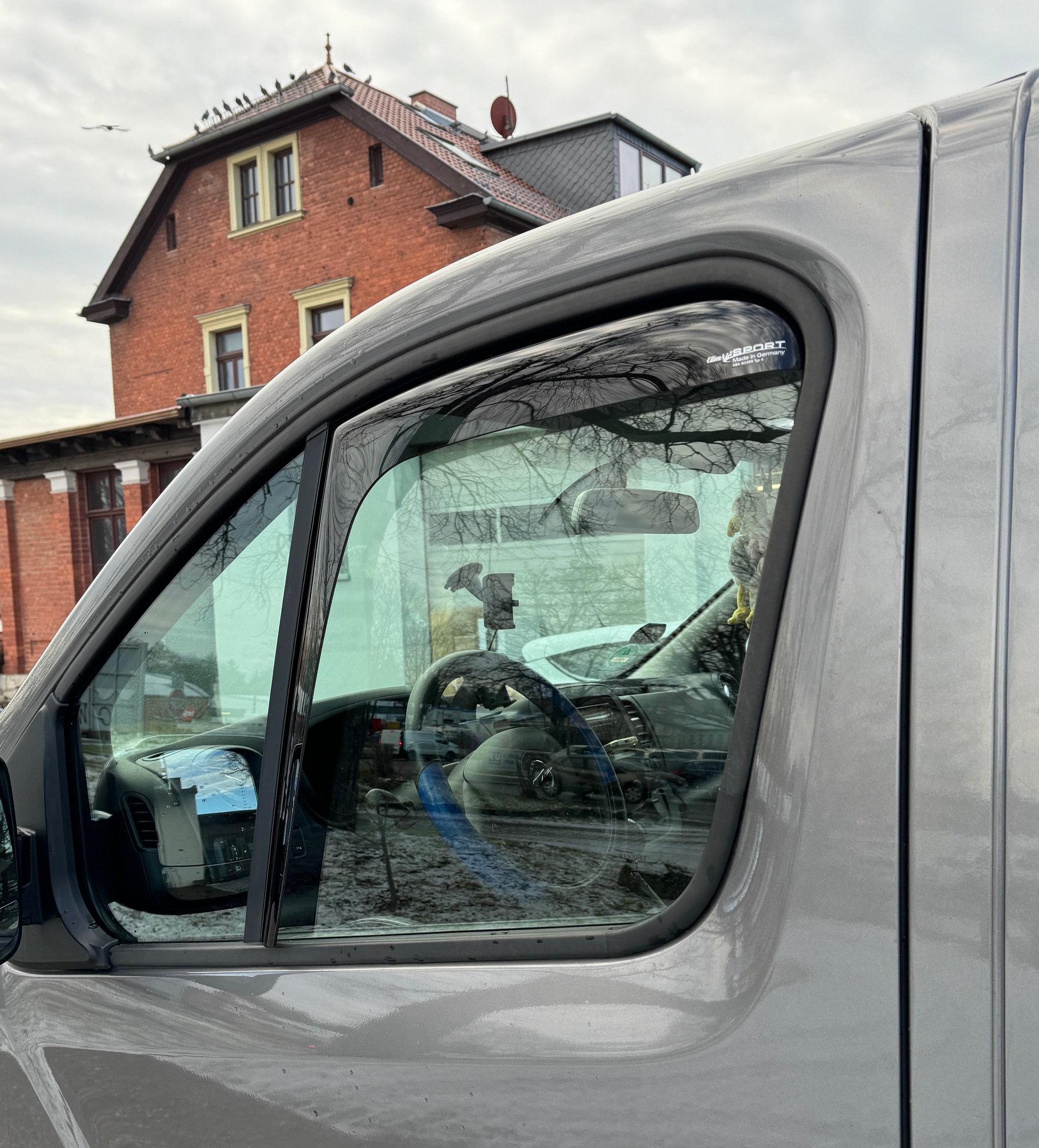ClimAir WINDABWEISER REGENABWEISER schwarz für Renault Trafic 01-14 mit ABE Set links rechts
