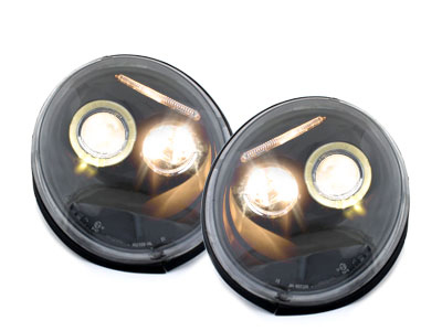 Angel Eyes Scheinwerfer für VW New Beetle 1997-2005 schwarz black