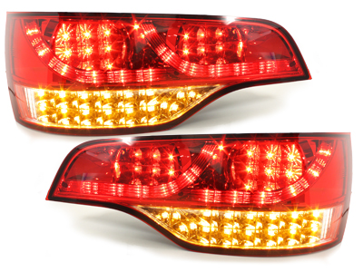 LED Rückleuchten für Audi Q7 05-09 rot Klarglas