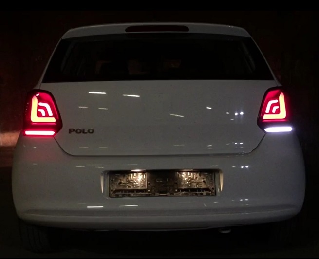 LED Rückleuchten für VW Polo 6R 6C 09-17 schwarz Heckleuchten