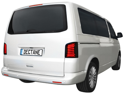 LED Rückleuchten für VW T5 BUS 03-15 inkl. Facelift schwarz rauch