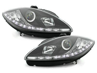 LED TAGFAHRLICHT Scheinwerfer Seat Altea + Altea XL 09+ schwarz