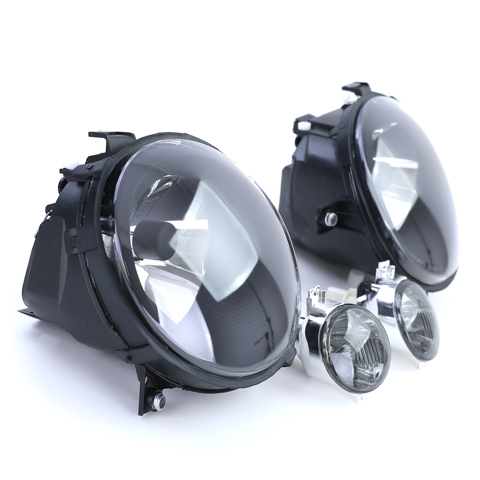 Scheinwerfer und Blinker für VW Lupo 98-05 schwarz Klarglas