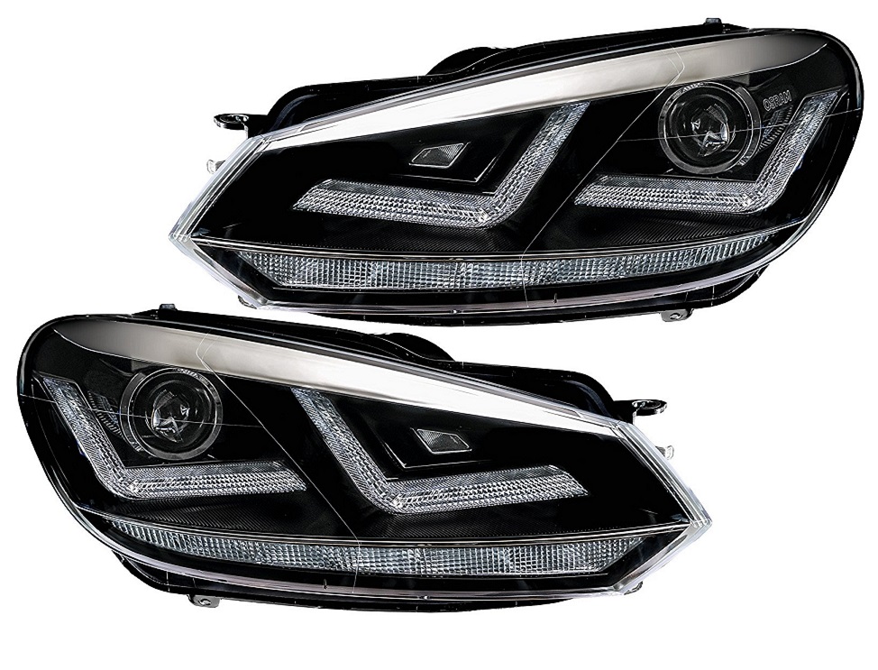 OSRAM XENARC Xenon Tagfahrlicht Scheinwerfer chrom für VW GOLF 6 für HALOGEN
