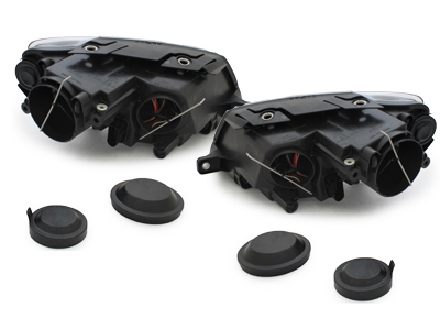 Scheinwerfer für VW Passat 3C B6 05-10 Tagfahrlicht-Optik chrom DEPO
