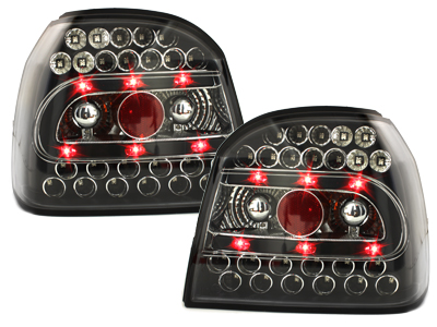 LED Rückleuchten für VW Golf 3 III 91-98 schwarz klar
