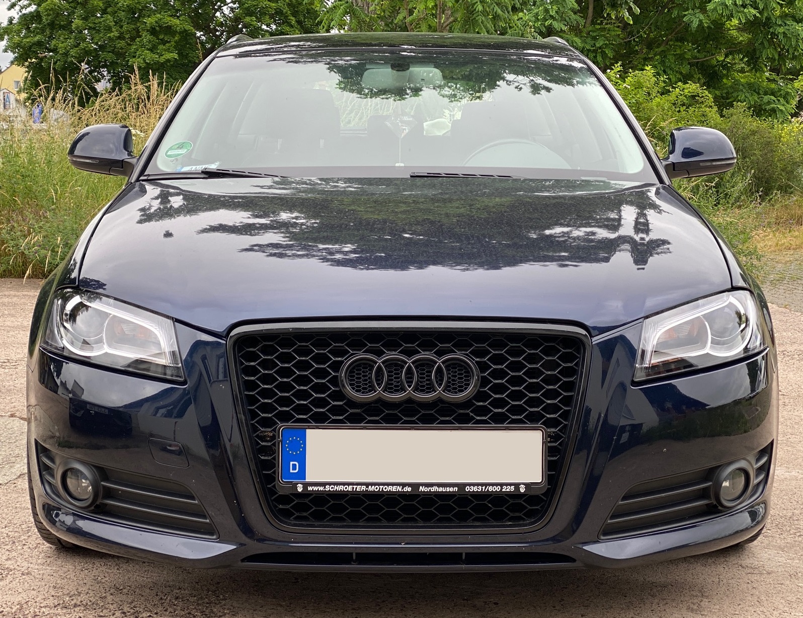 LED TAGFAHRLICHT Scheinwerfer für AUDI A3 8P 09-12 schwarz Depo