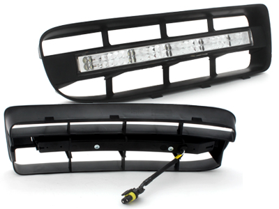 LED Tagfahrlicht + Blende passgenau für Skoda Octavia 1U ab Bj. 2000 mit LGX14Y