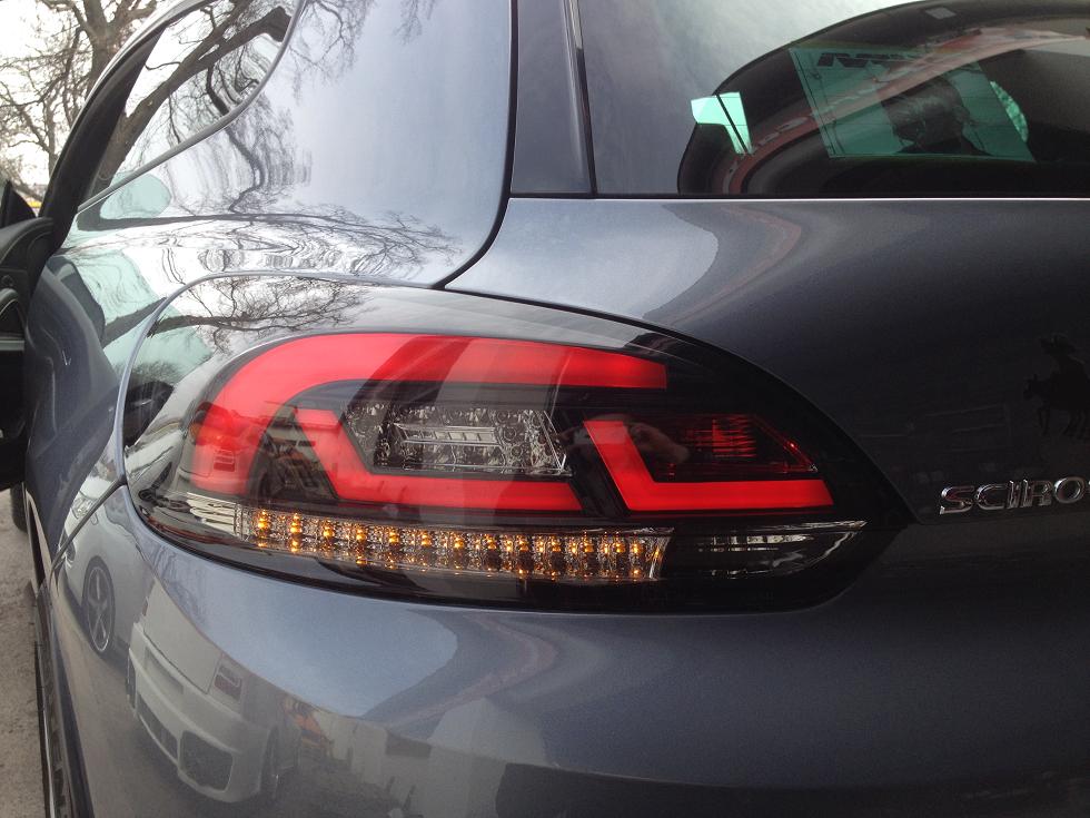 LED Rückleuchten für VW Scirocco 08-14 schwarz dynamischer Blinker